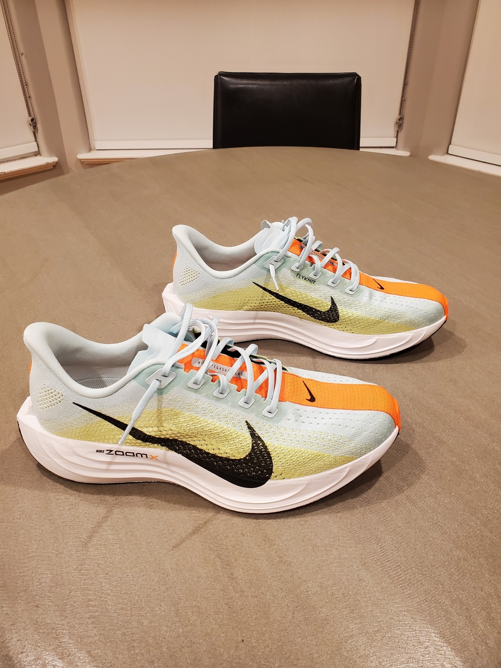 Nike Men's Pegasus Plus ZoomX Running Shoes - Light Blue/Orange/Yellow